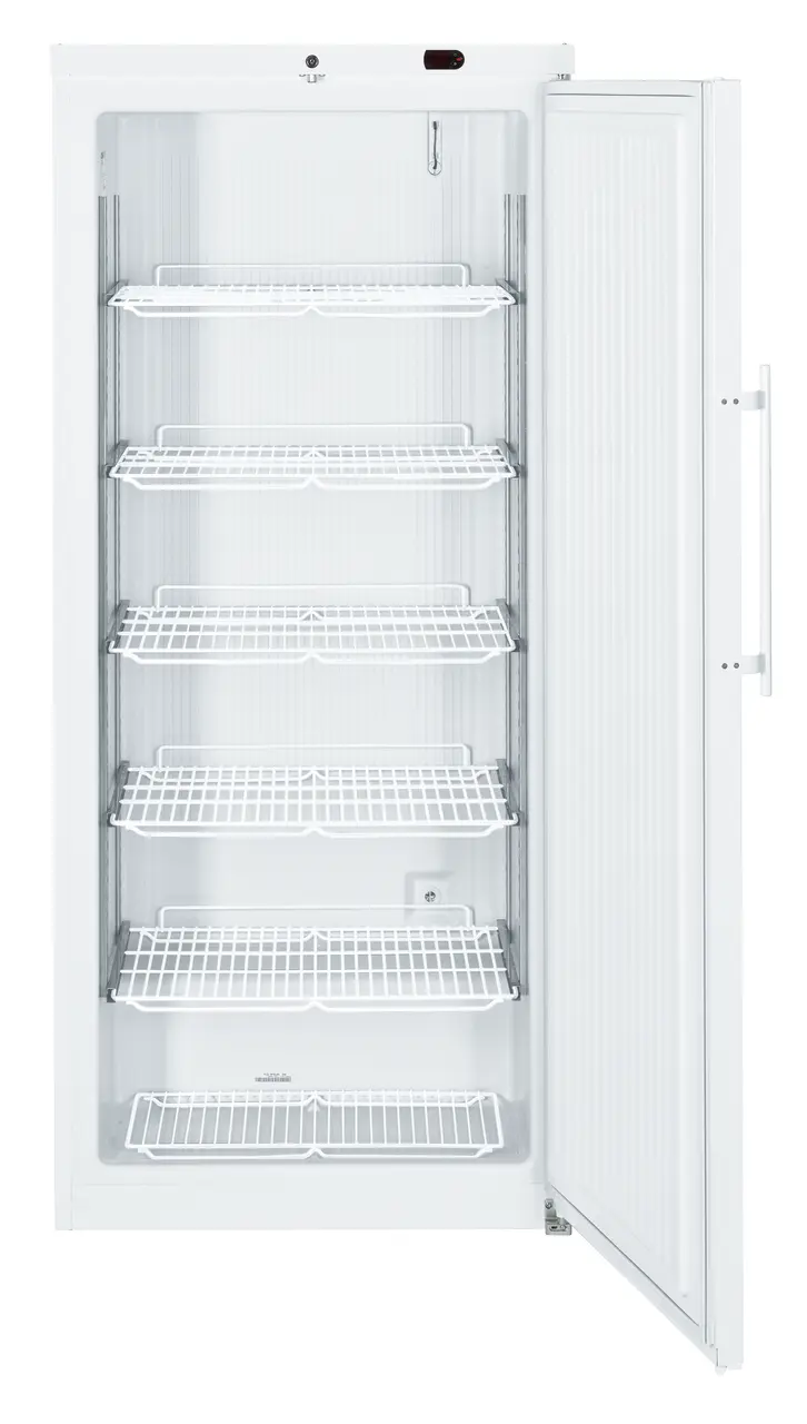 Product image, Perspective: straight open empty, Freezer with static cooling, Casing colour: white