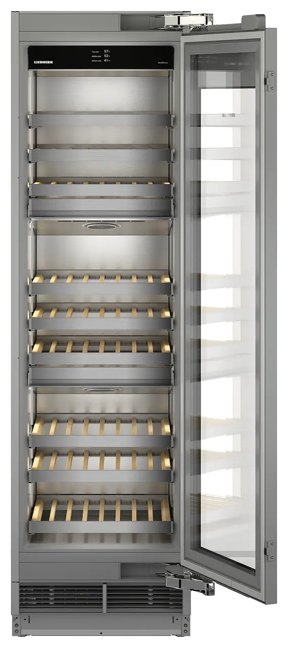 Product image, Perspective: special form, Built-in multi-temperature wine cabinet, Casing colour: grey