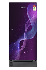 Product image, Perspective: straight closed, Single-door refrigerator 202 l in 5 star with inverter compressor, Casing colour: Purple, Door colour: Purple Strings