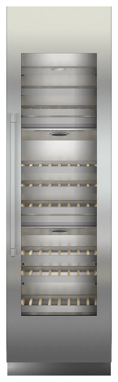 Product image, Perspective: straight closed, Built-in multi-temperature wine cabinet, Casing colour: grey