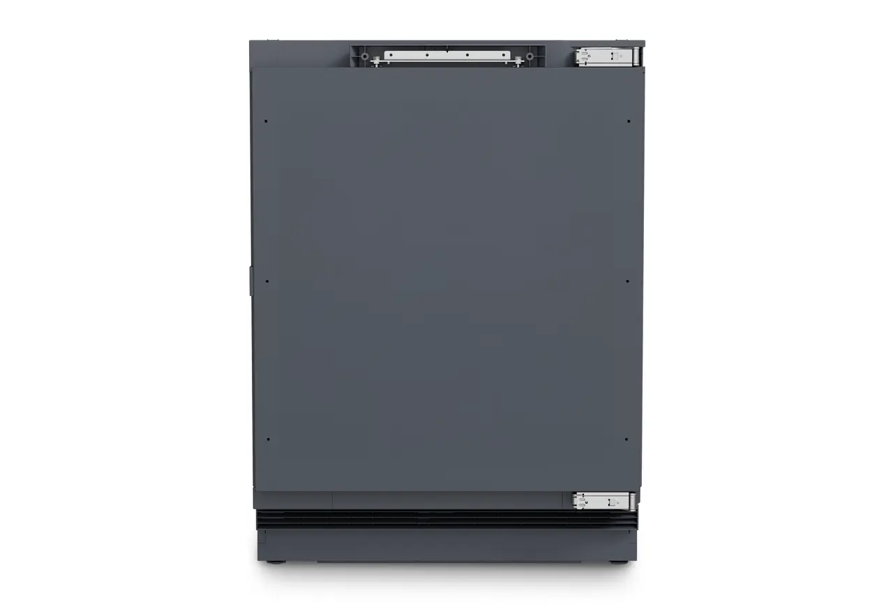 Termékkép, Perspektíva: Egyenes zárt, Borhűtőszekrény, amely alkalmas pult alá történő beépítésre a borok temperálásához, Készülékház színe: Antracit, Ajtó színe: Antracit