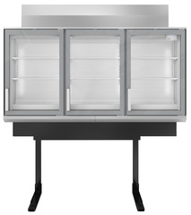 Produkt-Bild, Perspektive: Sonderform, Supermarkt-Freezer-Top, Gehäusefarbe: Grau