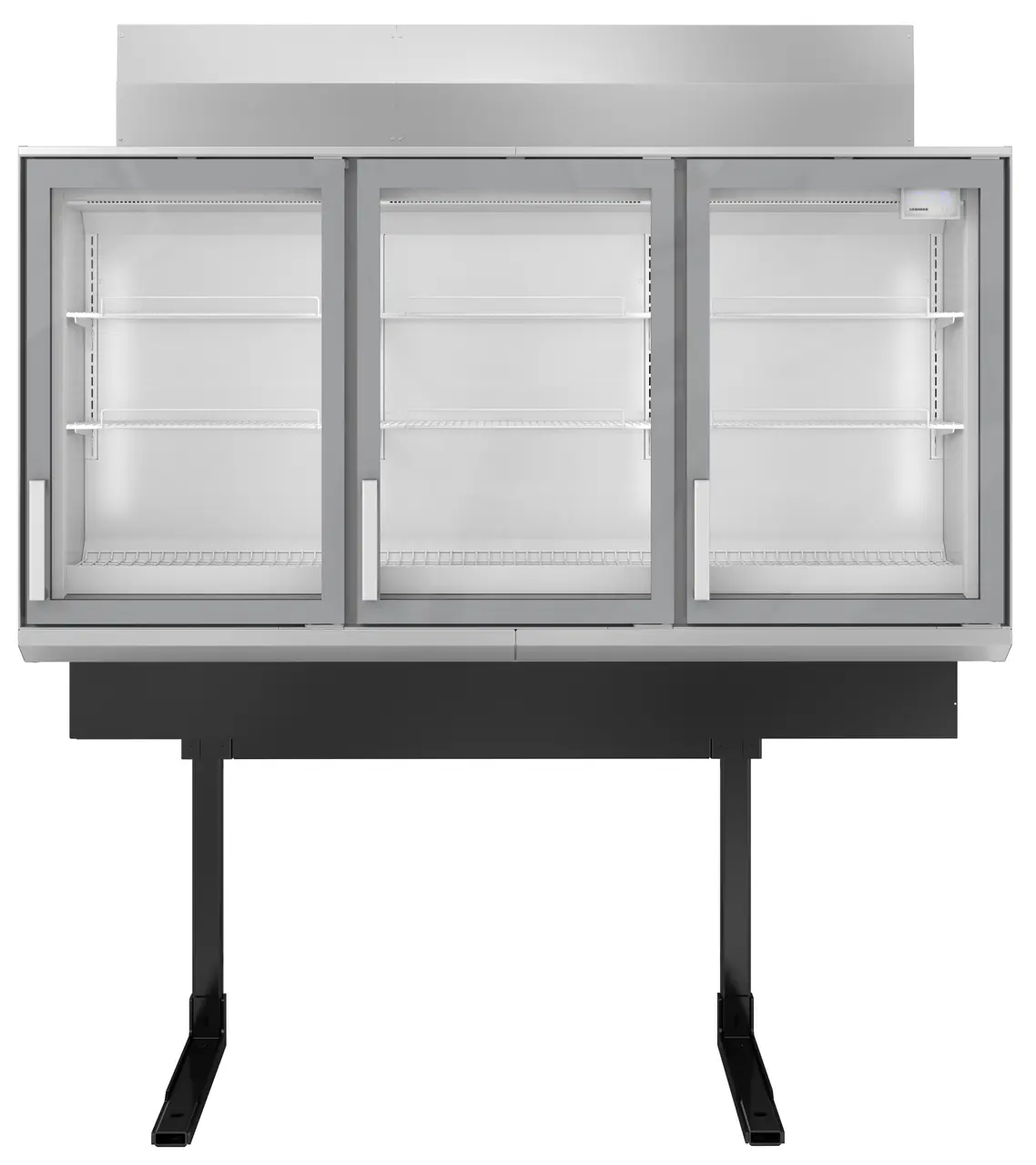 Produkt-Bild, Perspektive: Sonderform, Supermarkt-Freezer-Top, Gehäusefarbe: Grau