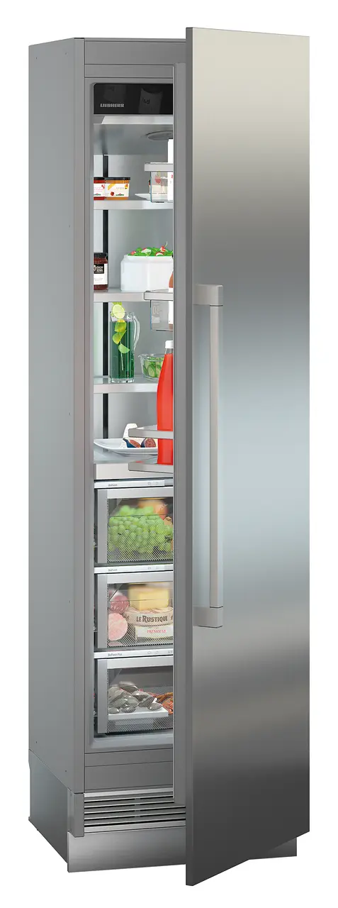 Product image, Perspective: oblique half-open decorated, Refrigerator with BioFresh for integrated use