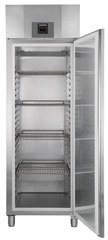 Product image, Perspective: straight open empty, Forced-air freezer GN 2/1, Casing colour: stainless steel