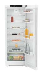 Product image, Perspective: straight open decorated, Freestanding fridge with EasyFresh, Casing colour: white, Door colour: white