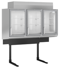 Image de produit, Perspective: Forme spéciale, Congélateur haut supermarché, Couleur de l’habillage: gris