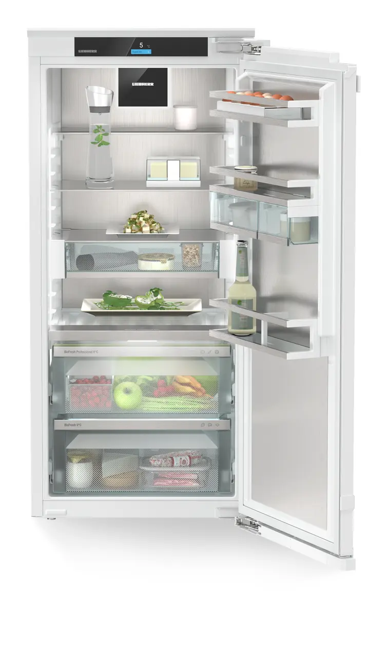 Product image, Perspective: straight open decorated, Integrierbarer Kühlschrank mit BioFresh Professional und AutoDoor