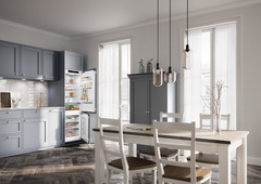 Product image, Perspective: milieu, Integrable fridge-freezer with EasyFresh and NoFrost