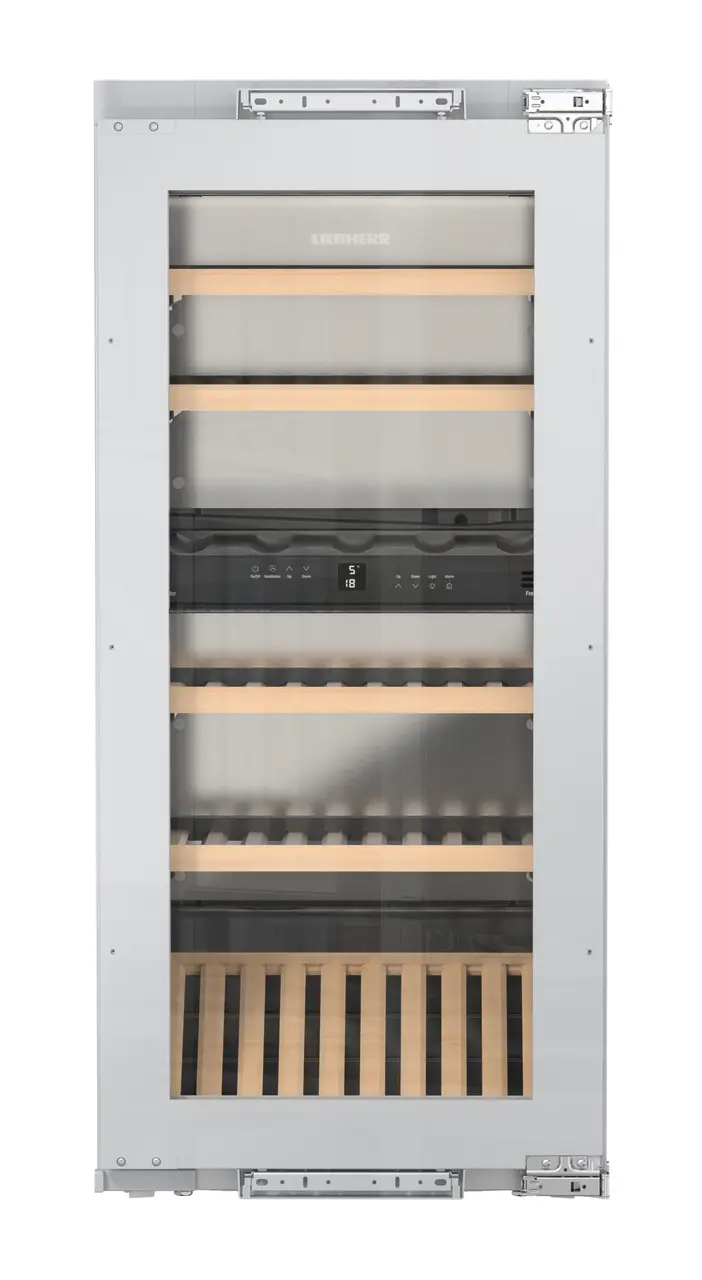 Product image, Perspective: straight closed empty, Built-in multi-temperature wine cabinet, Casing colour: silver, Door colour: silver