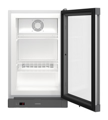 Product image, Perspective: straight open empty, Counter top freezer with dynamic cooling, Casing colour: silver, Door colour: silver
