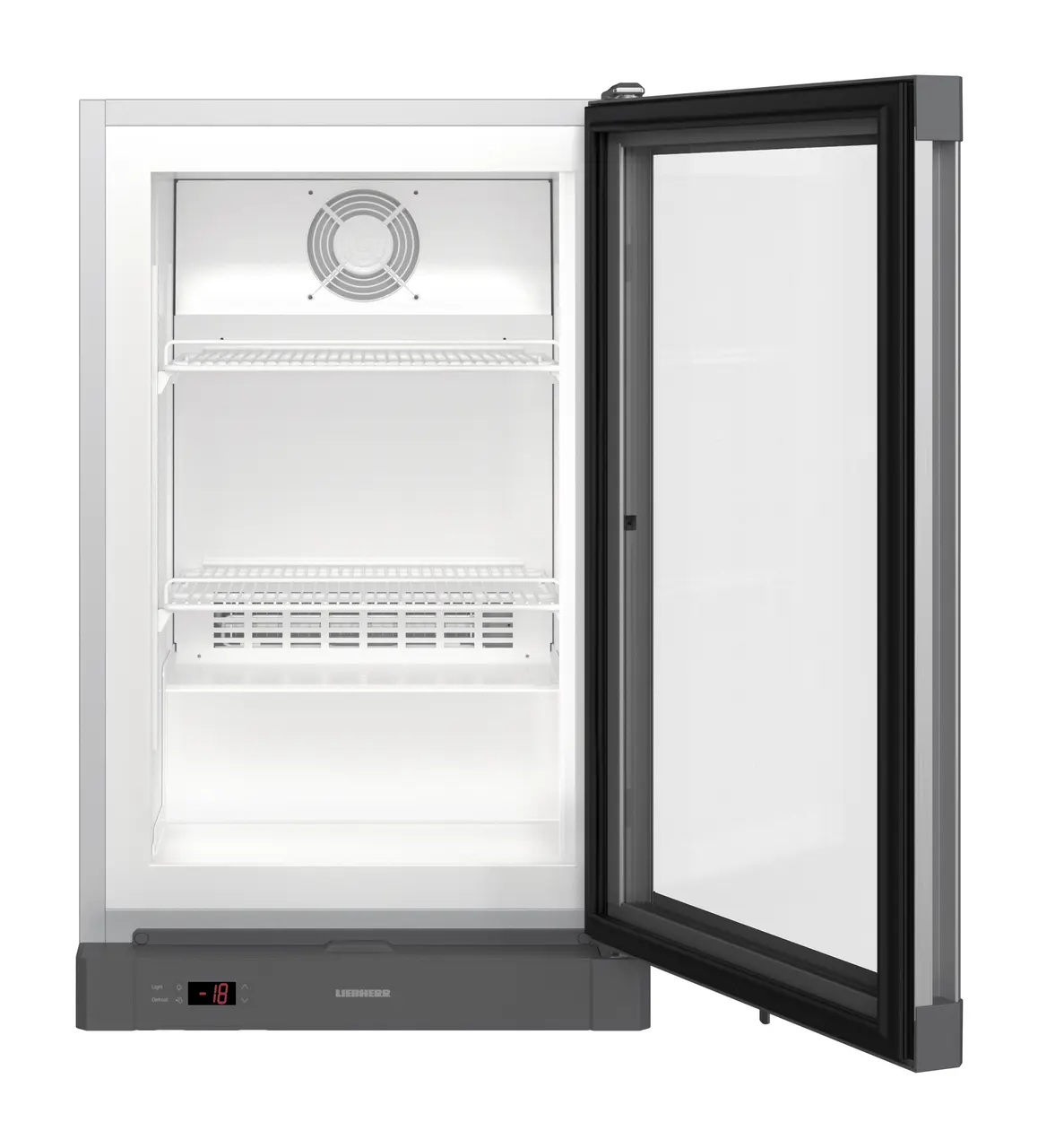 Product image, Perspective: straight open empty, Counter top freezer with dynamic cooling, Casing colour: silver, Door colour: silver