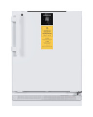 Εικόνα προϊόντος, Προοπτική: Μπροστινή όψη, κλειστή, Εργαστηριακός καταψύκτης με εσωτερικό χωρίς πηγή ανάφλεξης, Χρώμα περιβλήματος: Λευκό, Χρώμα πόρτας: Λευκό