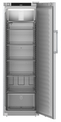 Product image, Perspective: straight open empty, Forced-air refrigerator, Casing colour: stainless steel, Door colour: stainless steel