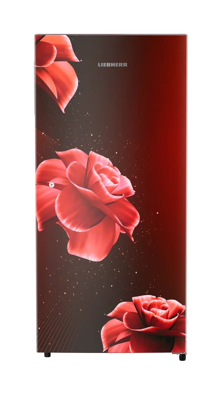 Product image, Perspective: straight closed, Single-door refrigerator 191 l in 3 star with VegFresh box, Casing colour: red, Door colour: Red Divine
