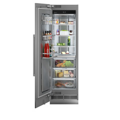 Produkt-Bild, Perspektive: gerade offen dekoriert, Integrierbarer Kühlschrank mit BioFresh, Gehäusefarbe: Grau