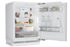 Product image, Perspective: oblique open decorated, Refrigerator suitable for undercounter installation