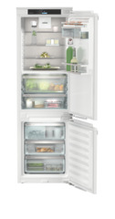 Product image, Perspective: straight open decorated, Combined refrigerator-freezer with BioFresh and NoFrost for integrated use