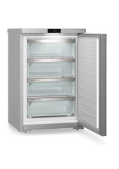 Produktbild, Perspektiv: Vinklad, öppen, tom, Bänkfrysskåp med SmartFrost