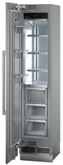 Product image, Perspective: oblique open empty, Freezer for integrated use with NoFrost