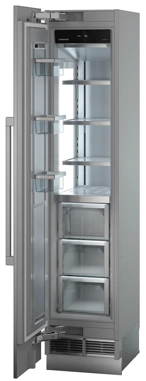 Product image, Perspective: oblique open empty, Freezer for integrated use with NoFrost