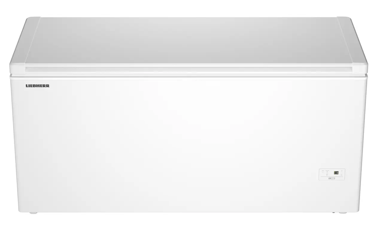 Image de produit, Perspective: Droit fermé vide, Congélateur coffre, Couleur de l’habillage: blanc, Couleur de porte: blanc