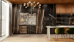 Image de produit, Perspective: Environnement, Combiné réfrigérateur-congélateur NoFrost intégrable