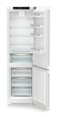 Product image, Perspective: straight open empty, Combined fridge-freezers with EasyFresh and NoFrost, Casing colour: white, Door colour: white