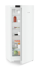 Produkt-Bild, Perspektive: schräg halb offen dekoriert, Standkühlschrank mit EasyFresh, Gehäusefarbe: Weiß, Türfarbe: Weiß