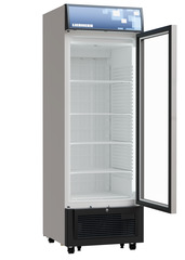 Product image, Perspective: oblique open empty, Forced-air freezer, Casing colour: white