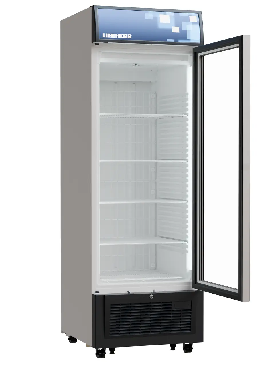 Product image, Perspective: oblique open empty, Forced-air freezer, Casing colour: white