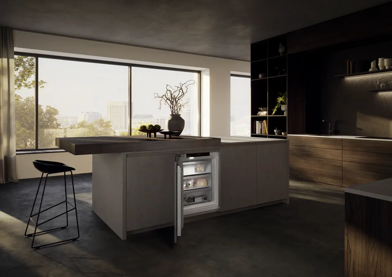 Product image, Perspective: milieu, Freezer suitable for undercounter installation with NoFrost