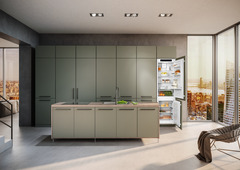 Product image, Perspective: milieu, Integrable fridge-freezer with EasyFresh and NoFrost