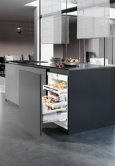Product image, Perspective: milieu, Under-worktop refrigerator for integrated use