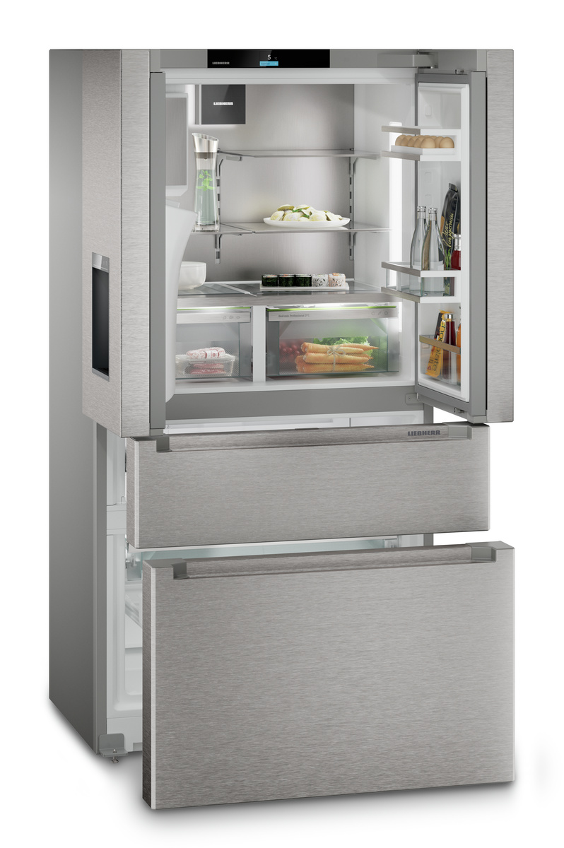 Liebherr MBsddi 9558 Prime - French-Door-Kühl-Gefrierkombination mit 2 Gefrierschubladen und Wasser- und Eiswürfelspender