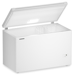 Изображение на продукта, Перспектива: Странично, отворен, празен, Фризерна ракла, Цвят на корпуса: бял, Цвят на вратата: бял