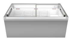 Image de produit, Perspective: Forme spéciale, Réfrigérateur-coffre et congélateur-coffre de supermarché, Couleur de l’habillage: blanc