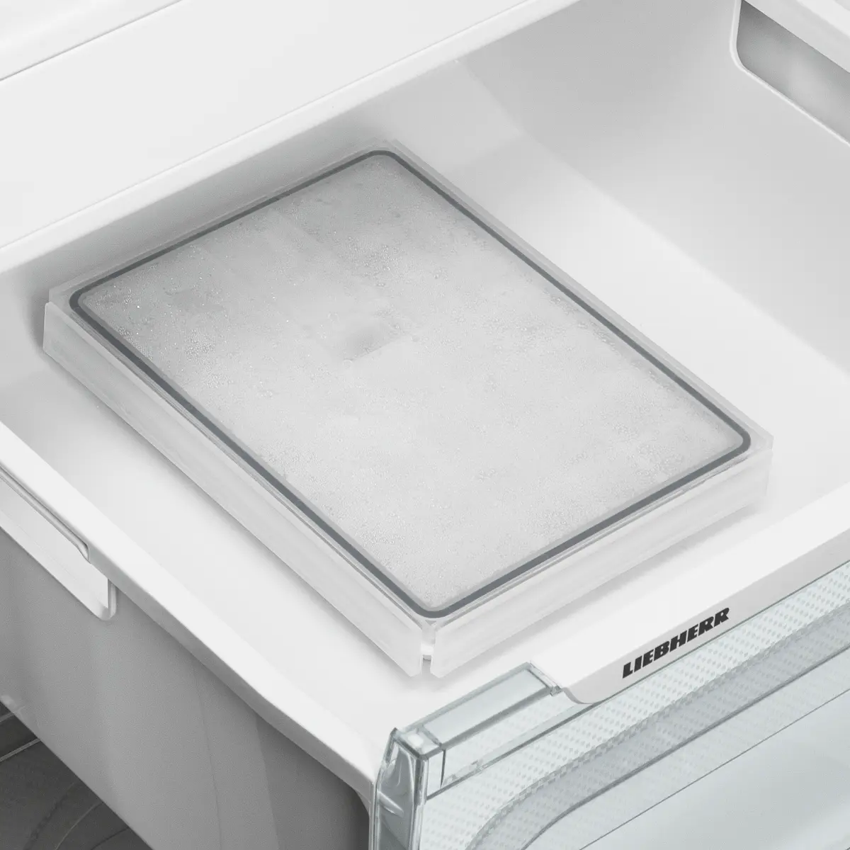 Bac à Glaçons Compatible Liebherr 7435050 - 188x70 Mm, Plastique Blanc, Pour Réfrigérateur/congélateur