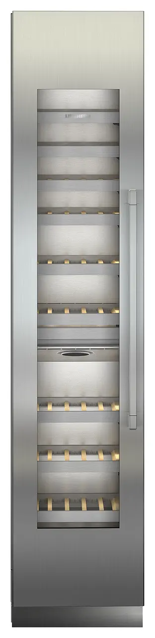 Product image, Perspective: straight closed, Built-in multi-temperature wine cabinet, Casing colour: grey