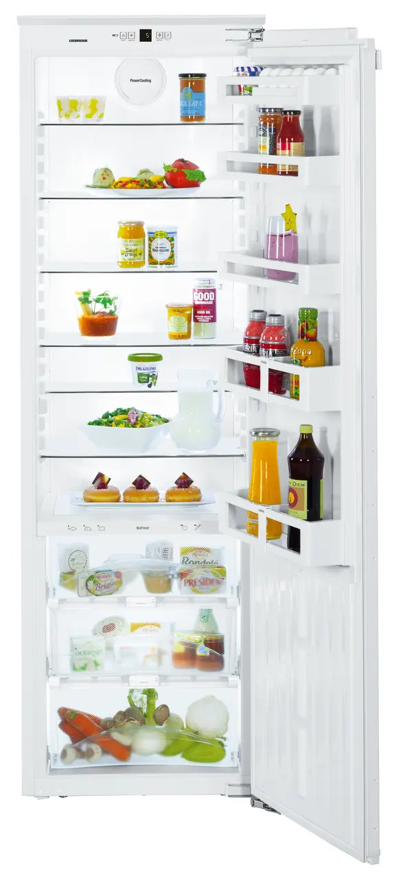 Product image, Perspective: straight open decorated, Refrigerator with BioFresh for integrated use