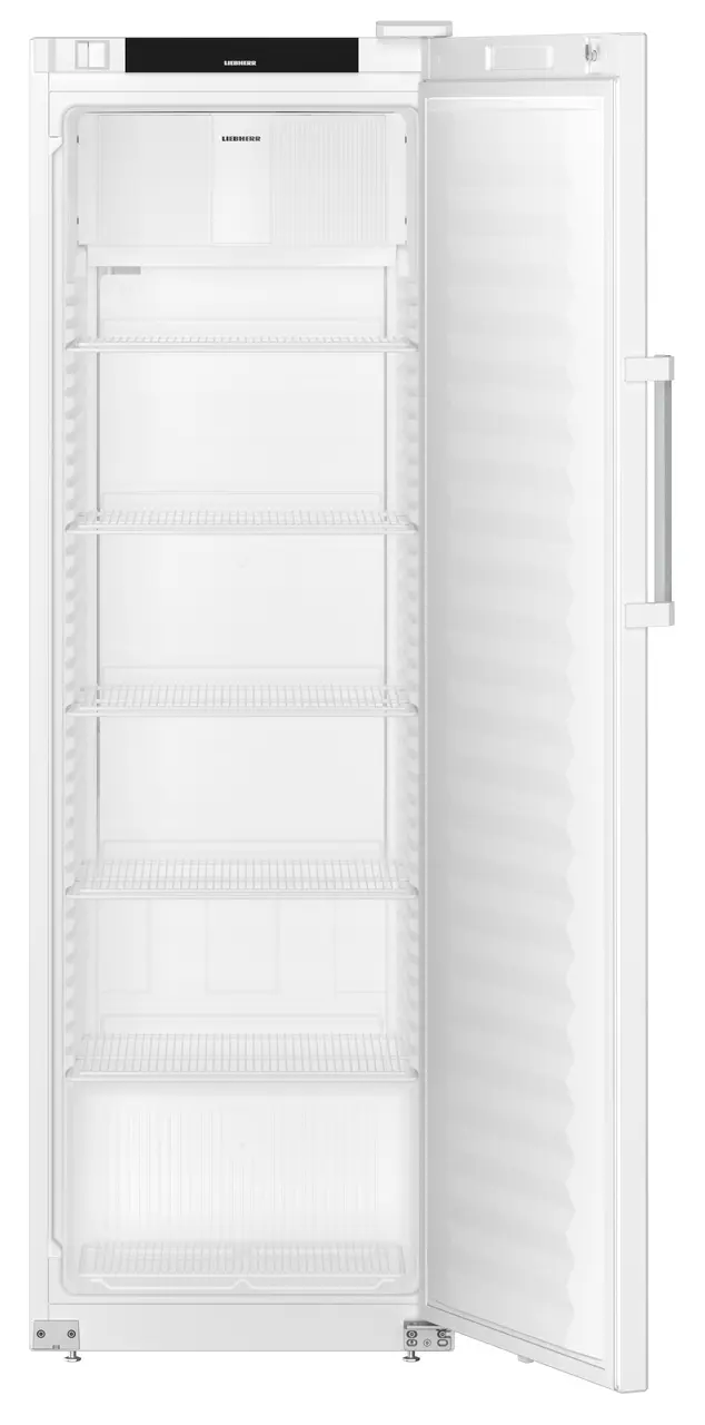 Product image, Perspective: straight open empty, Forced-air refrigerator, Casing colour: white, Door colour: white