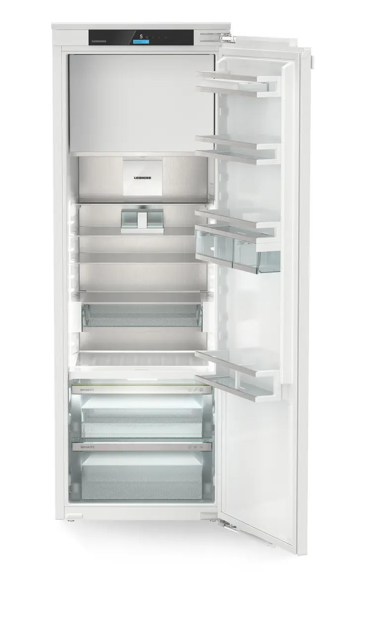 Produkt-Bild, Perspektive: gerade offen leer, Integrierbarer Kühlschrank mit BioFresh
