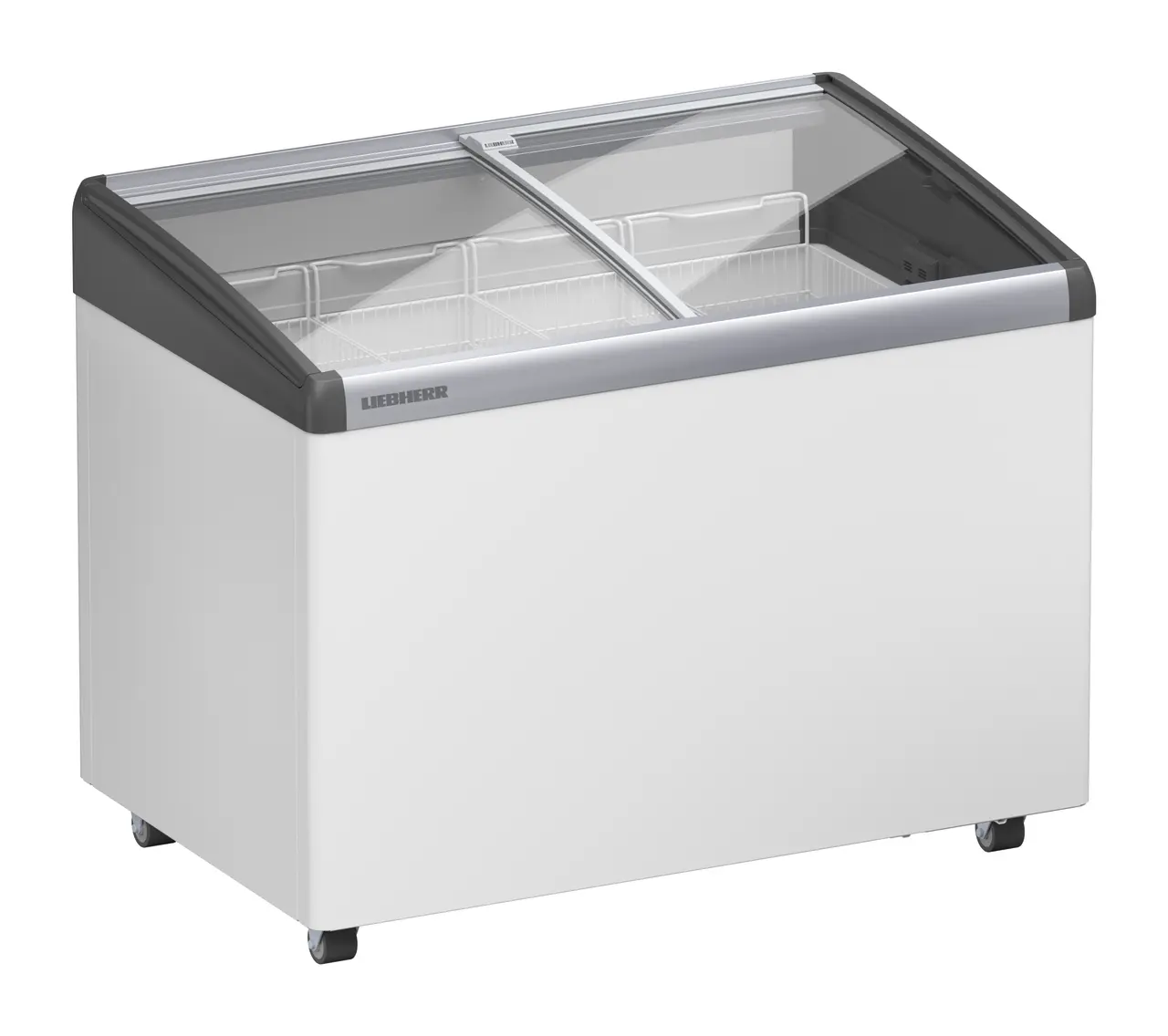 Produktbillede, Perspektiv: Skrå lukket tom, Is-kummefryser, Kabinetfarve: Hvid
