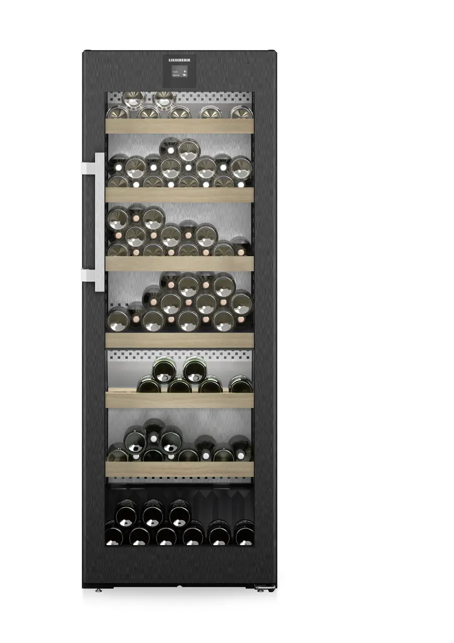 Изображение на продукта, Перспектива: Отпред, затворен, отворен с продукти, Мултитемпературен охладител за вино