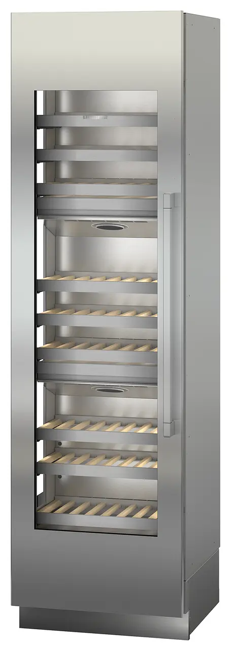 Product image, Perspective: oblique closed, Built-in multi-temperature wine cabinet, Casing colour: grey