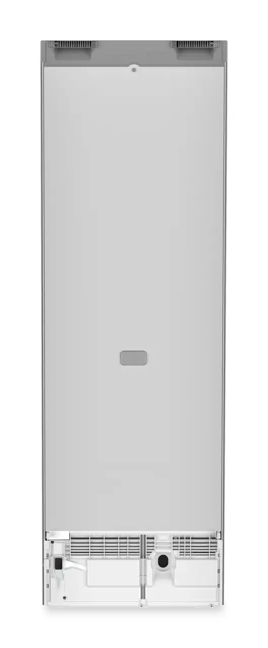 Product image, Perspective: back side, Fridge-freezer with BioFresh and NoFrost, Casing colour: silver, Door colour: stainless steel
