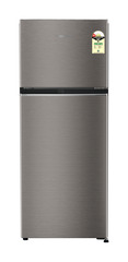 Product image, Perspective: straight closed, Fridge-freezer with NoFrost, Casing colour: grey, Door colour: Grey Steel