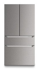 Image de produit, Perspective: Droit fermé, Réfrigérateur-congélateur FrenchDoor avec 2 tiroirs de congélation, IceMaker et InfinitySpring, Couleur de porte: acier inox