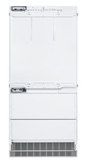 Product image, Perspective: straight closed, Combined refrigerator-freezer with NoFrost for integrated use