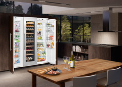 Product image, Perspective: milieu, Built-in multi-temperature wine cabinet, Casing colour: silver, Door colour: -